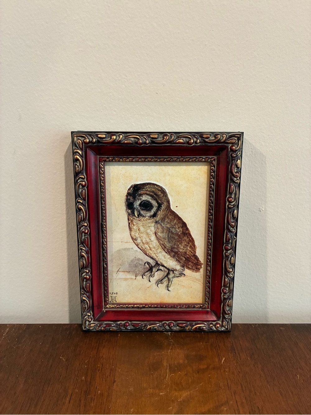 Albrecht Durer Little Owl Framed Art Print 5x6.5 German Renaissance Wall Art